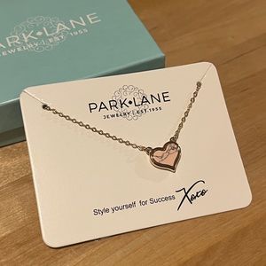 PARKLANE - Park Lane - gold tone - pink heart necklace NWT